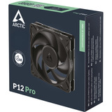 ARCTIC P12 Pro ventilateur de boîtier Noir, 120 x 120 x 25 mm, PWM
