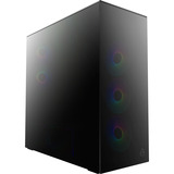 ARCTIC  boîtier midi tower Noir | 2x USB-A | 1x USB-C | RGB | Verre Trempé