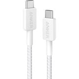 Anker 322 USB-C Braided, Câble Blanc, USB-C, USB 2.0, 60 W, 1,8 m