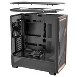 Antec FLUX boîtier midi tower Noir | 2x USB-A | 1x USB-C | Window