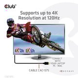 Club 3D Certifié HDMI ultra-haute vitesse, Câble Noir, 5 mètres, 4K 120Hz, 8K 60Hz