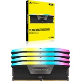 Corsair 128 Go DDR5-5600 Quad-Kit, Mémoire vive Noir, CMH128GX5M4B5600C40, Vengeance RGB, XMP