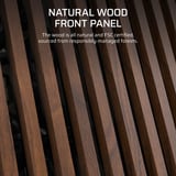 Corsair FRAME 5000D WOOD RS boîtier midi tower Noir/bois | 3x USB-C | Window