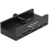 DeLOCK USB 5 Gbps avec 3 ports 2 x USB Type-A, 1 x USB Type-C™ , Hub USB Noir