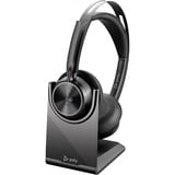 HP Poly Voyager Focus 2 USB-A - Teams Certified casque on-ear Noir, Support de charge inclus