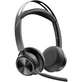 HP Poly Voyager Focus 2 USB-A - Teams Certified casque on-ear Noir, Support de charge inclus