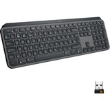 Logitech MX Keys Advanced Wireless Illuminated, Clavier Noir, Bluetooth