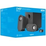 Logitech Z407, Haut-parleur PC Noir, Bluetooth