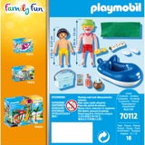 PLAYMOBIL Family Fun - Vacancier avec coups de soleil et bouée, Jouets de construction 70112
