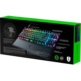 Razer Huntsman V3 Pro TKL RGB clavier gaming mécanique Noir, Layout US (QWERTY), Razer Analog Optical Gen 2, 80% (TKL), Double-shot PBT