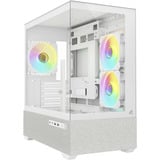 Sharkoon MK7 ARGB boîtier mini tower Blanc | 2x USB-A | 1x USB-C | RGB | Verre Trempé