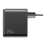 Sitecom 70W GaN Power Delivery chargeur mural avec affichage LED Noir