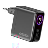 Sitecom Chargeur mural GaN 70 W avec écran LED couleur Noir