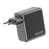 Sitecom Chargeur mural GaN 70 W avec écran LED couleur Noir