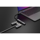 Sitecom USB-C vers 4x USB-A Nano hub, Hub USB Gris