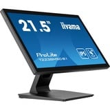 iiyama ProLite T2238MSC-B1 21.5" Moniteur tactile Noir (Mat), 1x DisplayPort, 1x HDMI, 2x USB-A