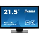 iiyama ProLite T2238MSC-B1 21.5" Moniteur tactile  Noir (Mat), Touch, HDMI, DisplayPort, USB, Audio