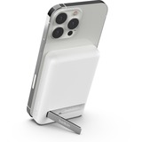 Belkin BoostCharge powerbank sans fil magnétique 5000mAh + support Blanc, 5.000 mAh
