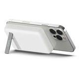 Belkin BoostCharge powerbank sans fil magnétique 5000mAh + support Blanc, 5.000 mAh