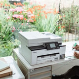 Canon MAXIFY GX2051 Imprimante jet d'encre couleur avec MegaTank rechargeable, Imprimante multifonction Blanc, impression, copie, numérisation, fax, Wi-Fi