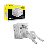 Corsair RM1000e (3rd Gen) alimentation modulaire 1000 watt Blanc, 1x 12V-2x6, 4x PCIe