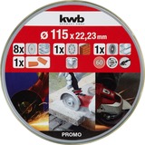 KWB Molettes de tronçonnage, set de départ 115mm, Disque de coupe 10 pièces