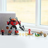 LEGO Knuckles contre l’Egg Crusher de Dr. Eggman, Jouets de construction 