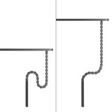 Neomounts ADS06-133BL, Guide-câble Noir