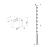 Neomounts ADS06-133BL, Guide-câble Noir