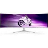 Philips Evnia 49M2C8900 QD OLED 48.9" Moniteur UltraWide gaming incurvé  Blanc, 2x HDMI, 1x DisplayPort, USB-A 3.2, USB-C 3.2, 240Hz