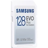 SAMSUNG EVO Plus SDHC 128 Go (2021), Carte mémoire Blanc, MB-SC128K/EU, Class 10