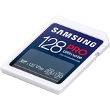 SAMSUNG PRO Ultimate 128 Go SDXC, Carte mémoire Blanc/Bleu, UHS-I U3, Class 3, V30