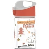 SIGG Miracle Woodland Friend, Gourde Transparent/Rouge, 0,35 litre