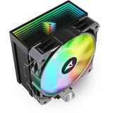 Sharkoon A50 RGB Refroidisseur CPU Noir, Connecteur de ventilateur PWM à 4 broches