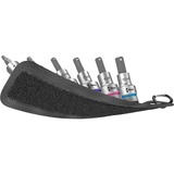 Wera Courroie C 2 Jeu de douilles Zyklop, 1/2", Clés mixtes à cliquet Noir, 6 pièces, avec fonction de maintien