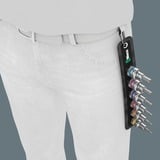 Wera Courroie C 2 Jeu de douilles Zyklop, 1/2", Clés mixtes à cliquet Noir, 6 pièces, avec fonction de maintien