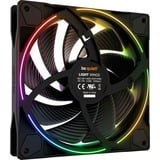 be quiet! Light Wings PWM high-speed ventilateur de boîtier RGB  Noir, 140 x 140 x 25 mm