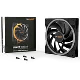 be quiet! Light Wings PWM high-speed ventilateur de boîtier RGB  Noir, 140 x 140 x 25 mm