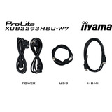 iiyama ProLite XUB2293HSU-W7 21.5" Moniteur Blanc (mat), 1x DisplayPort, 1x HDMI, 2x USB-A