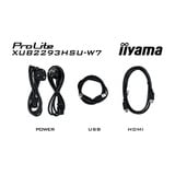 iiyama ProLite XUB2293HSU-W7 21.5" Moniteur Blanc (mat), 1x DisplayPort, 1x HDMI, 2x USB-A