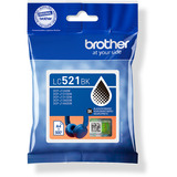 Brother LC521BK Cartouche d'encre originale - Noir Noir, 1 pièce(s), 500 pages, Paquet unique