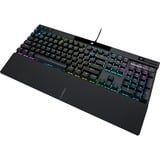 Corsair K70 RGB PRO, clavier gaming Noir, Layout États-Unis, Red Cherry MX RGB, LED RGB, PBT double-shot