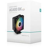 DeepCool AG400 DIGITAL A-RGB Refroidisseur CPU Noir, Connecteur de ventilateur PWM à 4 broches