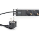 Digitus DN-95411 multiprise 2 m 3 sortie(s) CA Noir Noir/en aluminium, 2 m, 3 sortie(s) CA, Type F, Aluminium, Noir, 250 V