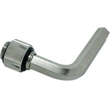 EKWB EK AF Extender 12mm M-M G1/4, Connecteur Noir/Argent