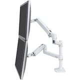 Ergotron LX Double côte à côte, Support de moniteur Blanc