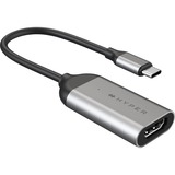 Hyper HyperDrive USB-C vers 8K 60Hz / 4K 144Hz HDMI, Adaptateur Gris