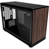 Lian Li A3-mATX Black (Wood Edition) boîtier midi tower Noir/bois | 2x USB-A | 1x USB-C | Window