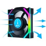 Lian Li UNI FAN SL120 LCD Wireless, Ventilateur de boîtier Noir, Connecteur de ventilateur PWM à 4 broches