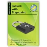 Navilock Navilock Padlock with fingerprint Black, Cadenas Noir